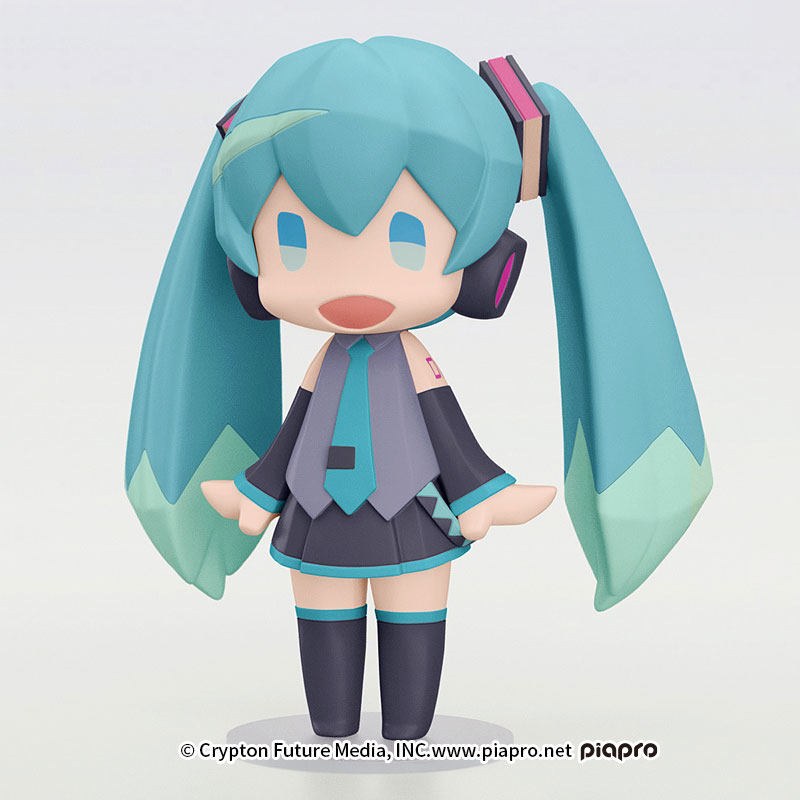 初音未来官方正版联名Q版歪头手办动漫周边V家miku像素化可动摆件