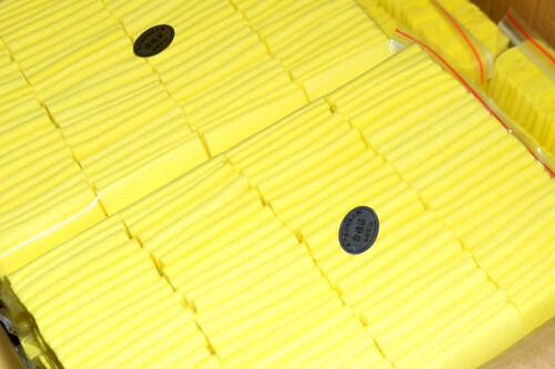 中空玻璃修角棉 65-30压胶棉 不粘胶黄红色刮胶棉 包邮送工具 - 图3