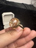 Pure natural ghost ring, 925 silver inlaid with live mouth, stone size 14*16mm, weight 6.6 grams, fidelity