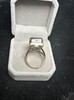 Pure natural ghost ring, 925 silver inlaid with live mouth, stone size 16*19mm, weight 10.1 grams, fidelity