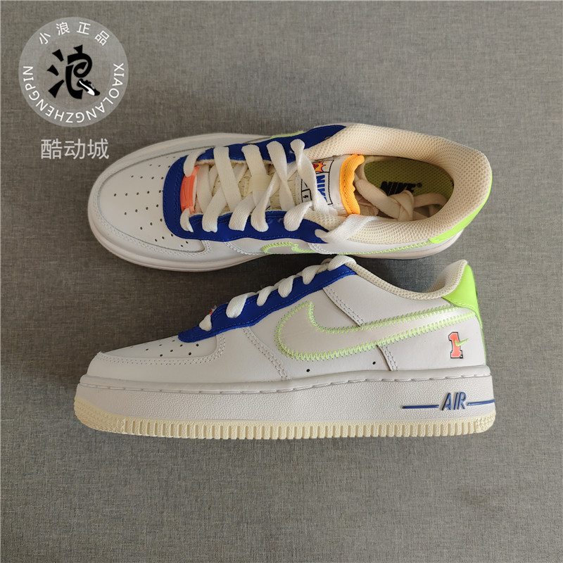 Nike耐克 AirForce1 Low(GS) AF1空军一号白色休闲板鞋FB1393-111-图0