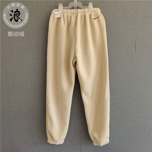 Nike耐克女子运动裤休闲羊羔绒保暖束脚收口长裤 FD4069-126-121 - 图2