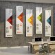 Office wall decoration company corporate culture conference room inspirational slogans atmosphere layout entrance image stickers