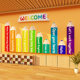 English classroom layout decoration kindergarten education training institution work environmental innovation culture wall stickers international school