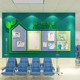 Hospital department wall decoration, doctor profile, style, cultural design, photo, honor display, nurse station workbench