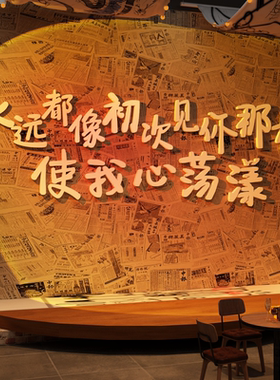 网红打卡民谣集酒吧墙面软装饰品造场景布置黑胶唱片摇滚小馆氛围