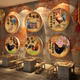 Farmhouse firewood chicken pot shop wall decoration Internet celebrity catering murals hot pot posters stickers atmosphere layout