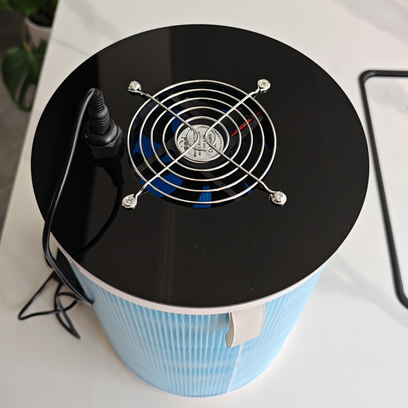 简易diy空气净化器风机小型家用净化机除甲醛异味滤芯烟味除尘机 - 图1