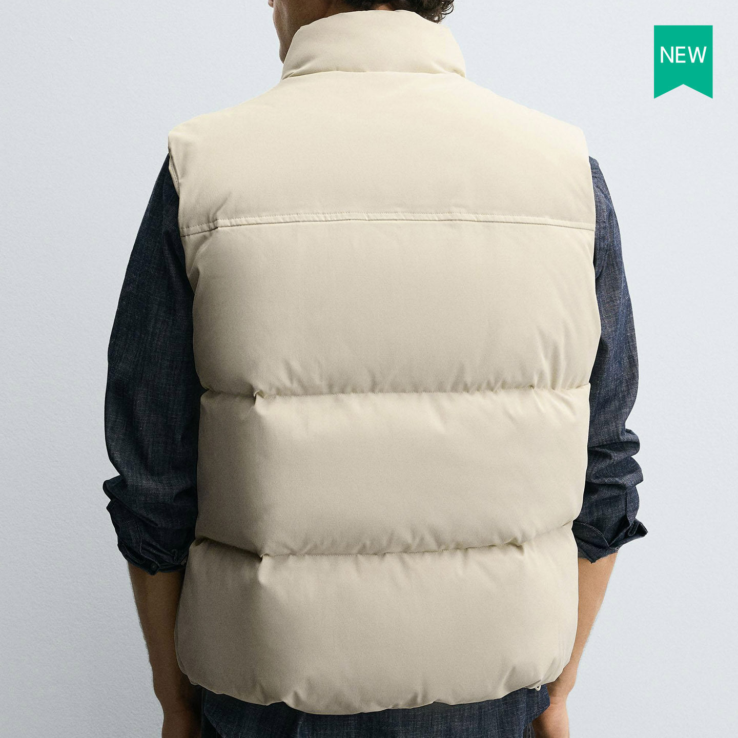 柜399！秋冬男装立领绗缝直筒厚款马甲无袖棉服背心0029440 707,淘宝优惠券,粉丝福利购,淘宝优惠卷