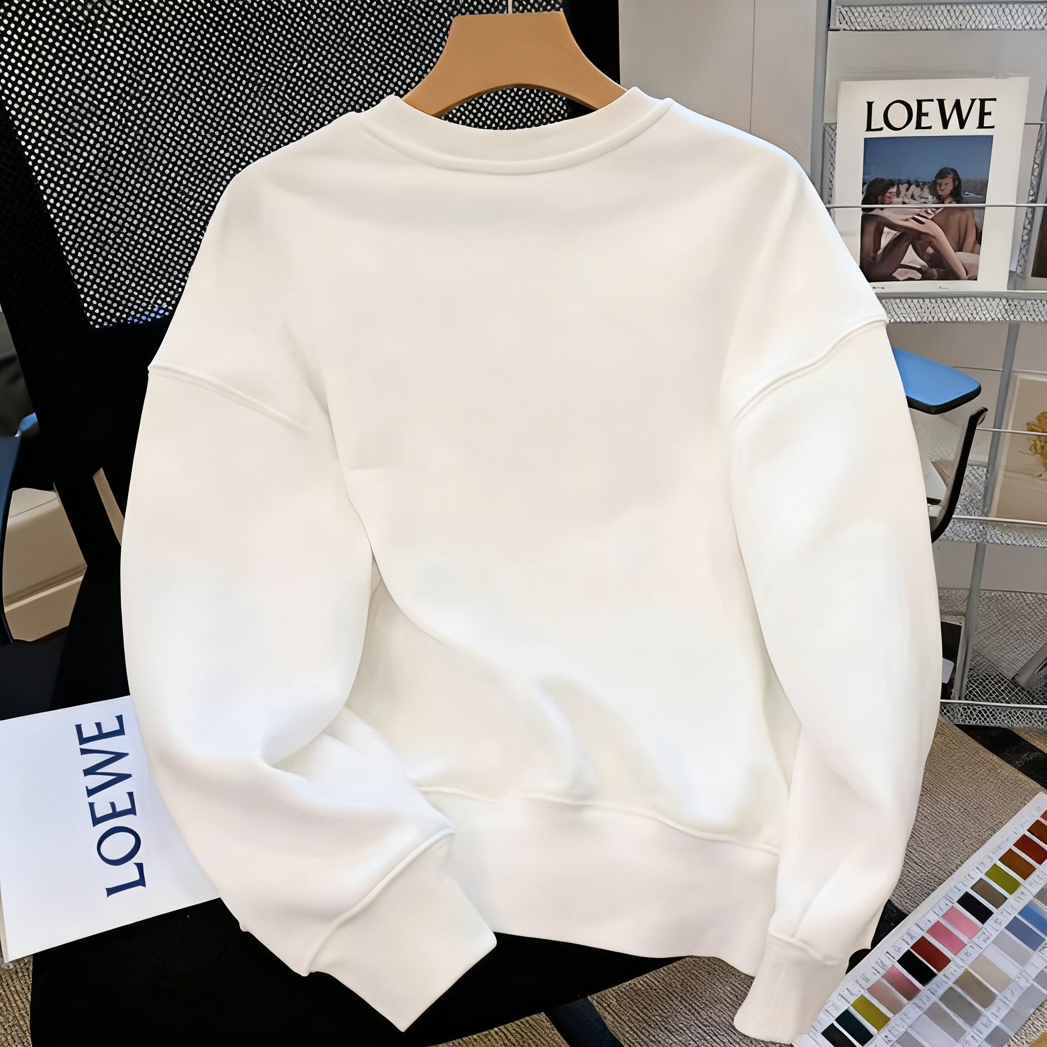 【奥特莱斯】加绒卫衣黑色圆领长袖上衣男款春秋重磅加绒休闲百搭,淘宝优惠券,粉丝福利购,淘宝优惠卷