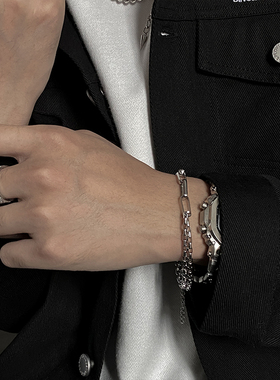 轻奢卡门拼接毛衣嘻哈个性手链