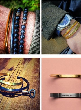 手镯kamenra钛钢欧美情侣