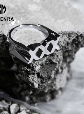 日韩原创潮牌交叉嘻哈钛ins男士