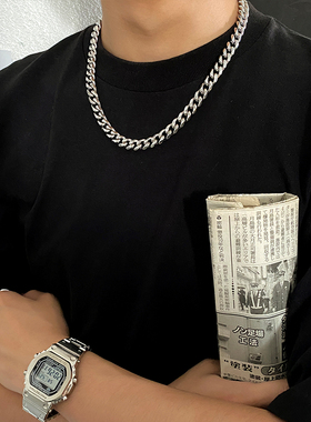 Carmen钛钢男钛钢古巴项链