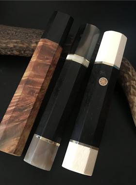 日式八角刀柄 鱼生刀柳刃寿司刀厨刀菜刀实木日式 刀具手柄