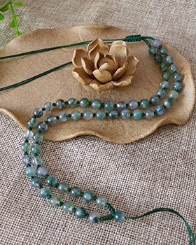 纯天然水草玛瑙雕刻挂件如意吊坠