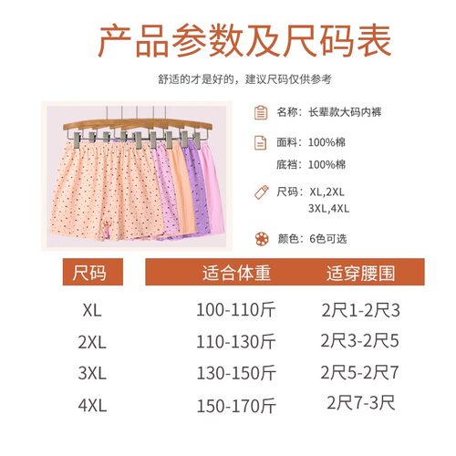 南极人妈妈内裤女士纯棉平角高腰加肥加大码中老年奶奶四角短裤头 - 图3