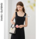 Elegant Hepburn style suspender dress slimming and slimming