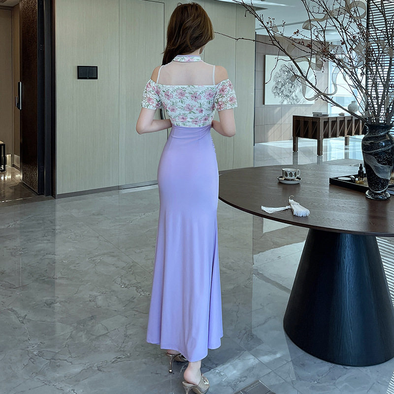 夜场性感蕾丝长裙KTV性感晚装2026夏季旗袍连衣裙足疗技师工作服,淘宝优惠券,粉丝福利购,淘宝优惠卷