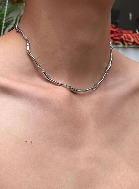 合金男女通用不规则简项链