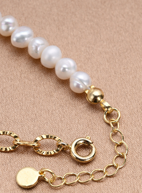 女士珍珠镀金优雅百搭