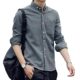 ການເກັບກູ້ການເກັບກູ້ Oxford Textile ການຄ້າຕ່າງປະເທດໂຮງງານເຄື່ອງນຸ່ງຫົ່ມຂອງຜູ້ຊາຍ tail goods summer ບາງແບບສະບາຍໆ versatile striped ເສື້ອແຂນຍາວສໍາລັບຜູ້ຊາຍ