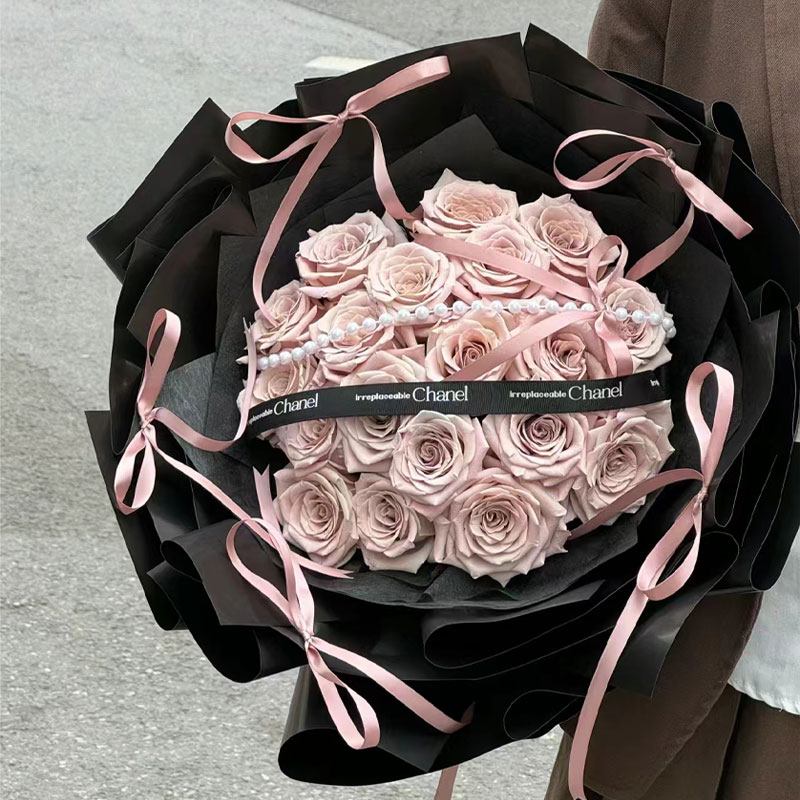 曼塔永生花玫瑰大花束芭蕾风仿真花香皂花高级送女生闺蜜生日礼物 - 图2