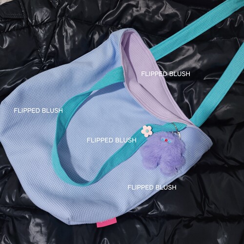 【可定配色】【中号单肩款】送挂件原创新品纯色学生单肩包 - 图3