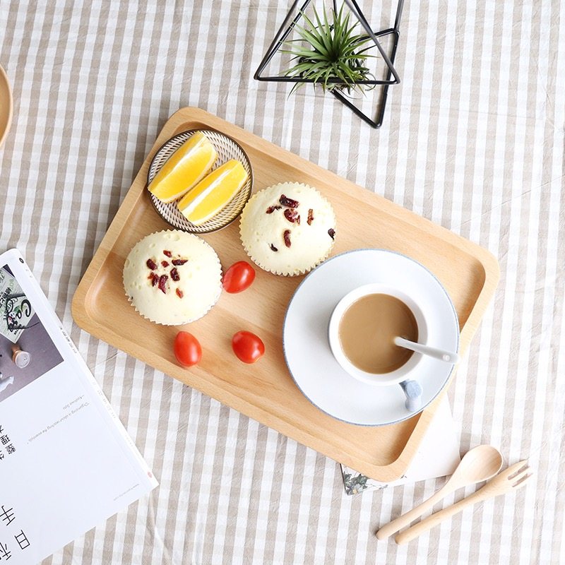 茶具茶盘家用桌面水杯长方形黑胡桃榉木托盘餐厅纯色烧烤盘木制盘,淘宝优惠券,粉丝福利购,淘宝优惠卷