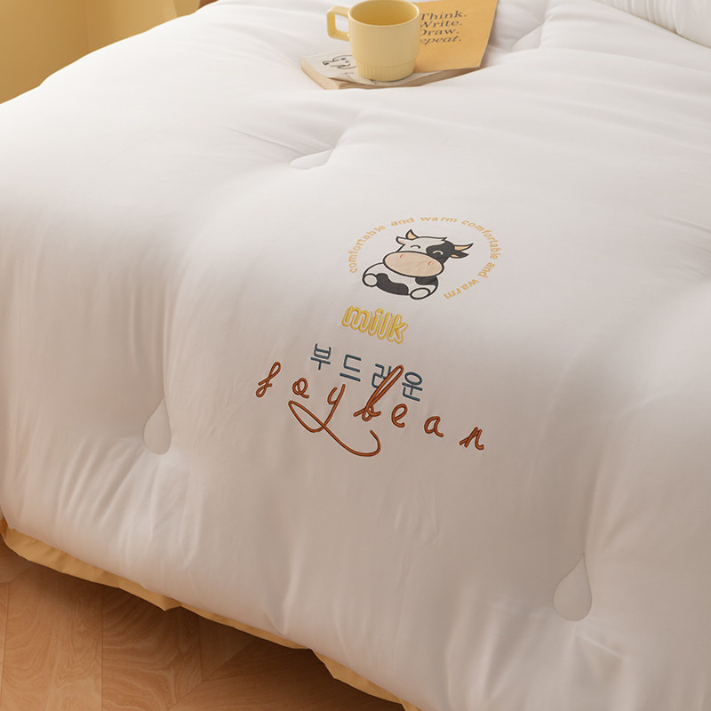 明超家纺 牛奶润肤加厚保暖冬被子 天猫优惠券折后￥109起包邮（￥599-490）4斤~6斤3色可选