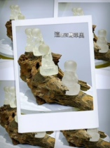 Crystal Brilliant High Latitude Field NO Supreme Crystal Brilliant White Crystal Handcarved Four Yu Shou