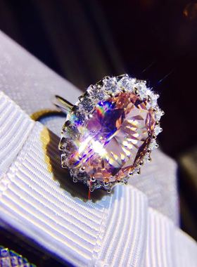 意大利摩根石鸽子蛋不变色戒指环