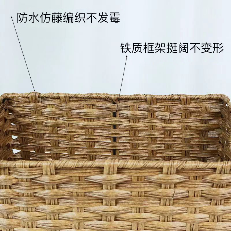 仿藤编草编杂物零食玩具收纳筐收纳篮收纳箱收纳盒手工编织储物,淘宝优惠券,粉丝福利购,淘宝优惠卷