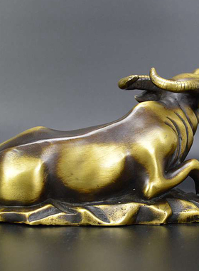 生肖牛家居客厅办公室仿古铜器