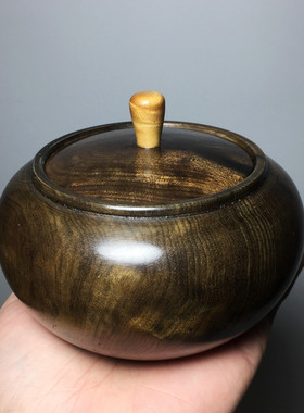 罐熏沉香炉金丝楠水波纹