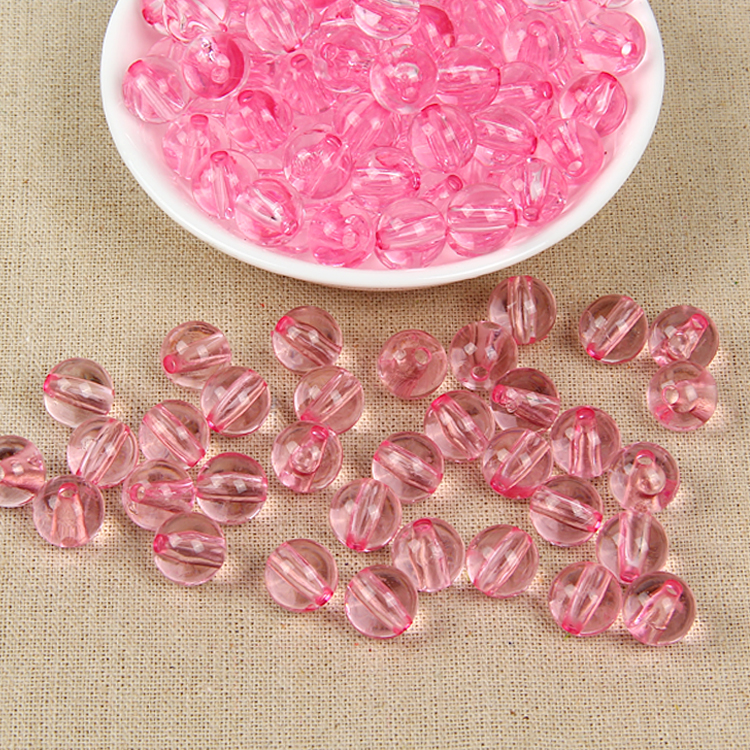 diy手工串珠材料包8MM透明光珠亚克力圆珠散珠批发珠子透明珠帘 - 图2