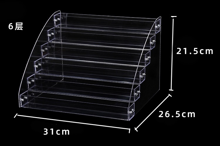 亚克力指甲油展示架多层塑料透明甲油胶收纳盒妆品架美甲店展架化-图1