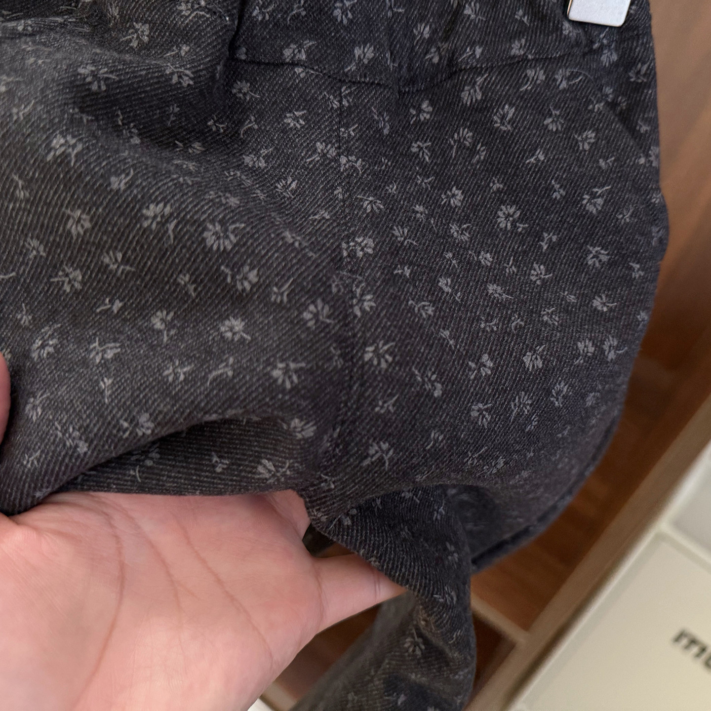 女宝宝韩系灰黑碎花休闲裤女婴儿秋冬季女童加厚一体绒微喇叭裤子,淘宝优惠券,粉丝福利购,淘宝优惠卷