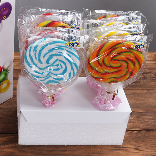 生日糖果整盒装12g彩虹创意棒棒糖超市小店休闲零食 幼儿园小朋友 - 图3