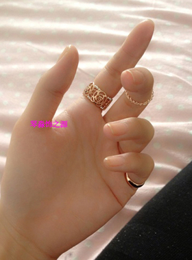 丽晶戒指玫瑰花明星同款火爆热卖