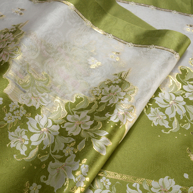 百合倒影织金妆花马面裙布料汉服布料提花面料纱料春夏玉猫原创,淘宝优惠券,粉丝福利购,淘宝优惠卷