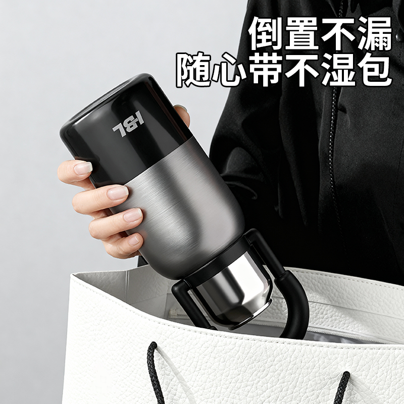 保温杯保冰大容量水杯不锈钢男女高颜值便携随行覆钛手提保温壶,淘宝优惠券,粉丝福利购,淘宝优惠卷
