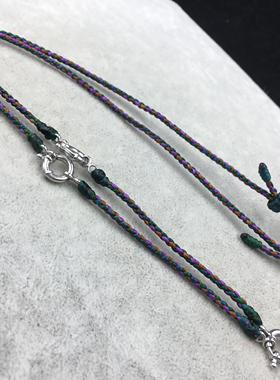 泰国佛牌三挂链真丝蜡绳项链