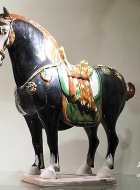 高水旺老师限量版飞将唐三彩大马