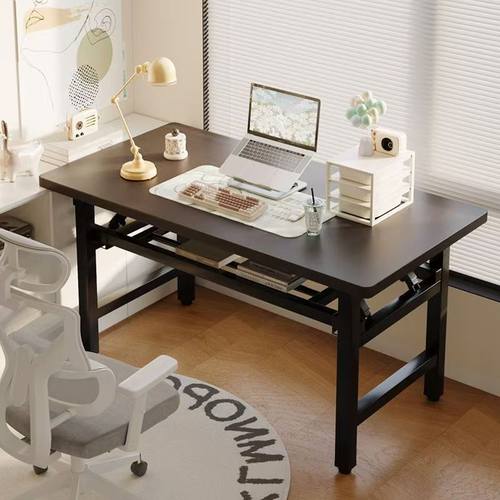 折叠桌家用书桌会议培训桌餐桌学习长方形桌子摆摊简易户外便携桌 - 图1