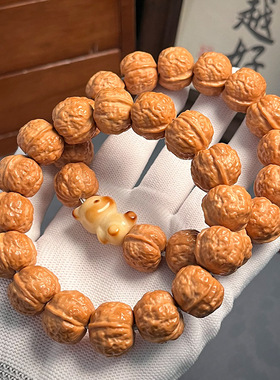 龙炎蟾宗猴头手串雕刻佛珠手链