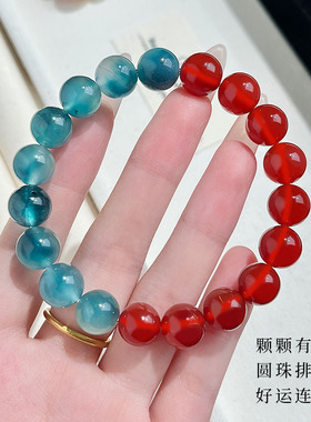 哪吒印象手串国风红玛瑙圆珠