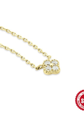 浪姐同款四叶花草瑷嘉莎925