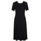 Sexy dress modal ສີດໍາດ້ານ slit ຍາວ skirt
