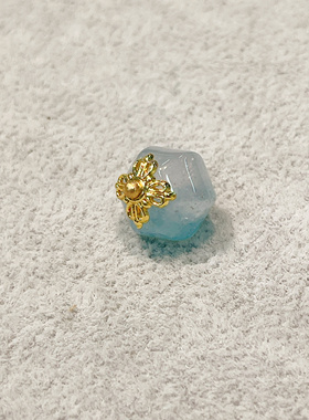 溪緹10mm天然石八角灯笼珠扣子旗袍唐装汉服服饰纽扣新中式服饰扣
